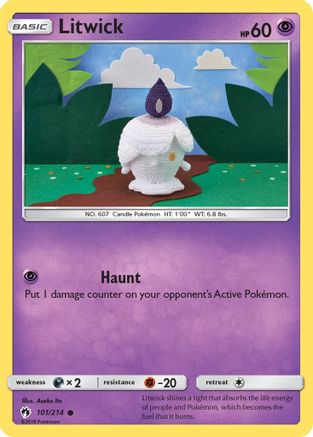 Image of Litwick 101/214  SM  Lost Thunder - Common