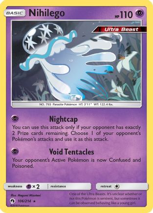 Image of Nihilego 106/214  - Holofoil SM  Lost Thunder - Holo Rare