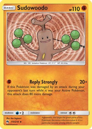 Image of Sudowoodo 110  SM  Lost Thunder - Uncommon