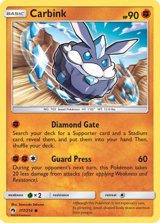 Image of Carbink (117) 117  - Reverse Holofoil SM  Lost Thunder - Common