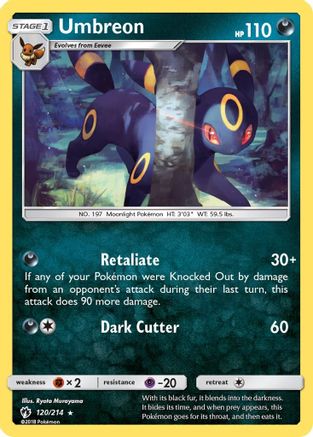 Image of Umbreon 120/214  SM  Lost Thunder - Rare