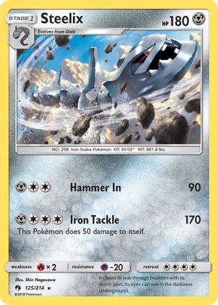 Image of Steelix 125  SM  Lost Thunder - Rare