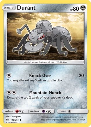 Image of Durant 128/214  SM  Lost Thunder - Common