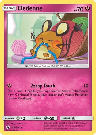 Image of Dedenne (142) 142/214  - Reverse Holofoil SM  Lost Thunder - Uncommon