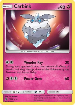 Image of Carbink (143) 143/214  SM  Lost Thunder - Uncommon