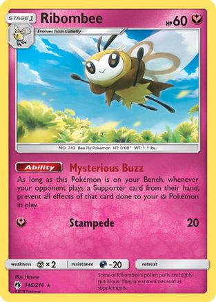 Image of Ribombee 146/214  SM  Lost Thunder - Rare