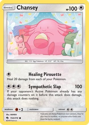 Image of Chansey 152/214  SM  Lost Thunder - Common