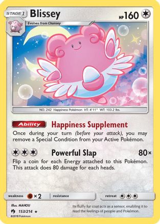 Image of Blissey 153/214  - Holofoil SM  Lost Thunder - Holo Rare