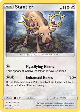Image of Stantler 156  SM  Lost Thunder - Uncommon