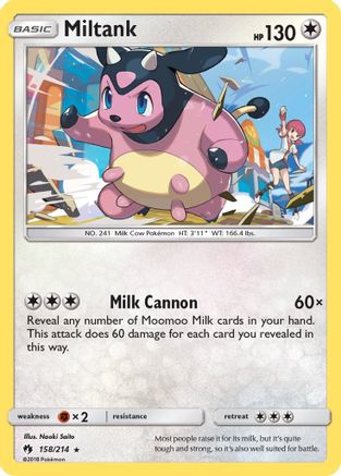 Image of Miltank 158/214  SM  Lost Thunder - Rare