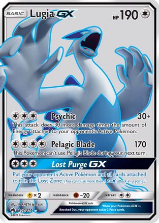 Image of Lugia GX (Full Art) 207  - Holofoil SM  Lost Thunder - Ultra Rare