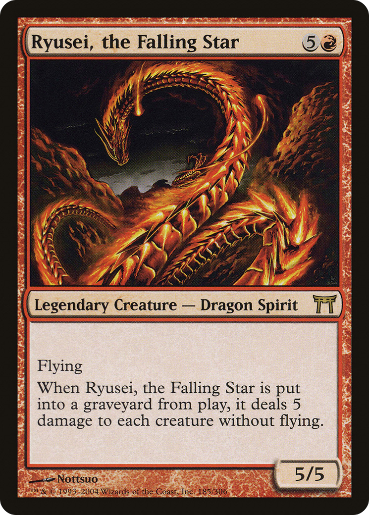 Image of Ryusei, the Falling Star (CHK-185) - Champions of Kamigawa