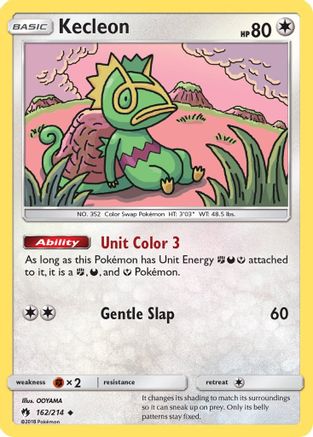 Image of Kecleon (162) 162/214  - Reverse Holofoil SM  Lost Thunder - Uncommon