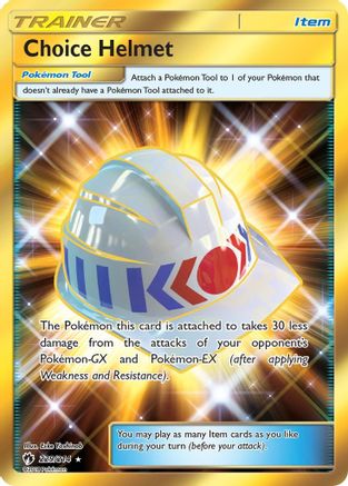 Image of Choice Helmet (Secret) 229  - Holofoil SM  Lost Thunder - Secret Rare