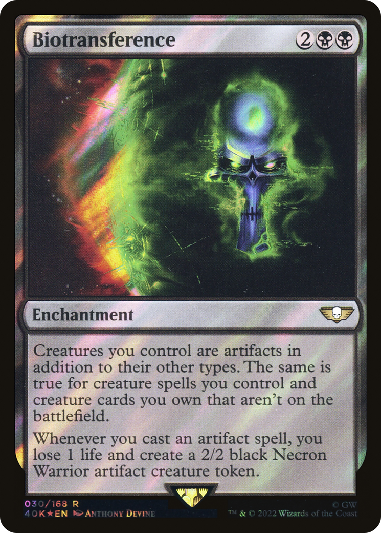 Image of Biotransference (Surge Foil) (40K-030) - Warhammer 40,000 Commander Foil