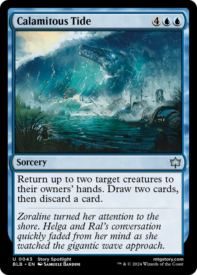 Image of Calamitous Tide (BLB-043) - Bloomburrow
