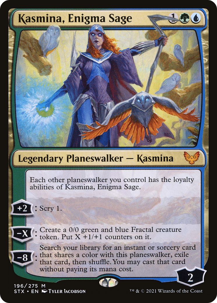 Image of Kasmina, Enigma Sage (STX-196) - Strixhaven: School of Mages Foil