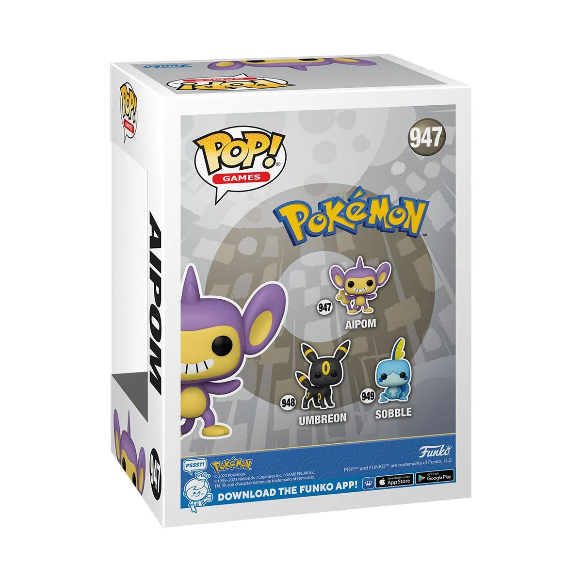 Image of COMING JAN 2025 Pokemon Aipom Funko Pop! Vinyl Figure #947