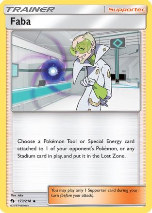 Image of Faba 173/214  - Reverse Holofoil SM  Lost Thunder - Uncommon