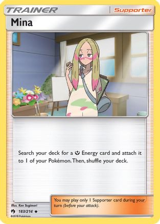 Image of Mina 183/214  - Reverse Holofoil SM  Lost Thunder - Uncommon