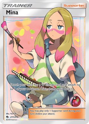 Image of Mina (Full Art) 211  - Holofoil SM  Lost Thunder - Ultra Rare