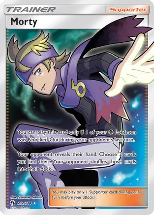 Image of Morty (Full Art) 212  - Holofoil SM  Lost Thunder - Ultra Rare