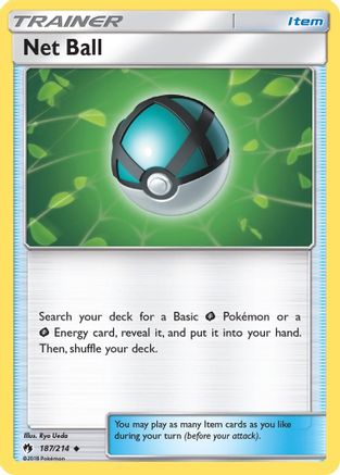 Image of Net Ball 187/214  - Reverse Holofoil SM  Lost Thunder - Uncommon