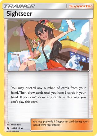 Image of Sightseer 189/214  - Reverse Holofoil SM  Lost Thunder - Uncommon