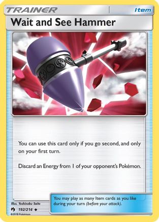Image of Wait and See Hammer 192/214  - Reverse Holofoil SM  Lost Thunder - Uncommon