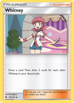 Image of Whitney 193/214  SM  Lost Thunder - Uncommon