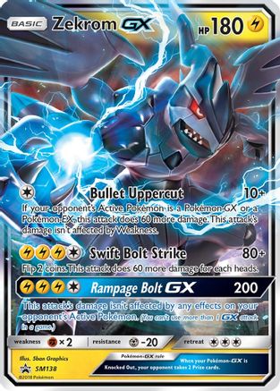 Image of Zekrom GX SM138  - Holofoil SM Promos - Promo