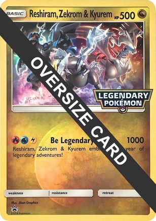 Image of Reshiram, Zekrom & Kyurem  - Holofoil Jumbo Cards - Promo