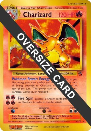 Image of Charizard 004/102  - Holofoil Jumbo Cards - Promo