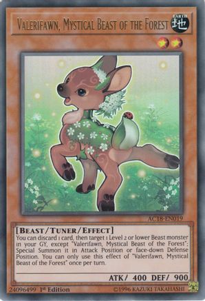 Image of Valerifawn, Mystical Beast of the Forest (AC18-EN019) - Advent Calendar 2018 1st Edition