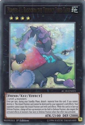 Image of Number 41: Bagooska the Terribly Tired Tapir (AC18-EN021) - Advent Calendar 2018 1st Edition