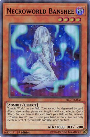Image of Necroworld Banshee (SR07-EN002) - Structure Deck: Zombie Horde 1st Edition