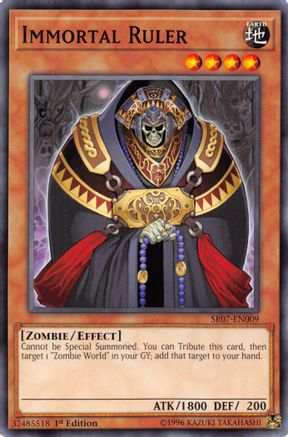 Image of Immortal Ruler (SR07-EN009) - Structure Deck: Zombie Horde 1st Edition