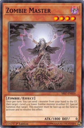 Image of Zombie Master (SR07-EN010) - Structure Deck: Zombie Horde 1st Edition