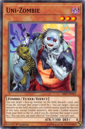 Image of Uni-Zombie (SR07-EN019) - Structure Deck: Zombie Horde 1st Edition