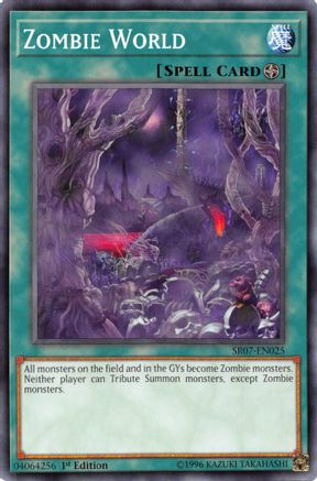 Image of Zombie World (SR07-EN025) - Structure Deck: Zombie Horde 1st Edition