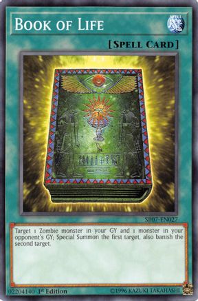 Image of Book of Life (SR07-EN027) - Structure Deck: Zombie Horde 1st Edition