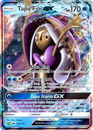 Image of Tapu Fini GX 39a/147  - Holofoil Alternate Art Promos - Promo
