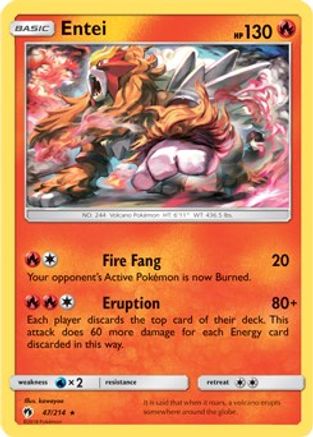 Image of Entei 047/214  - Holofoil Deck Exclusives - Holo Rare