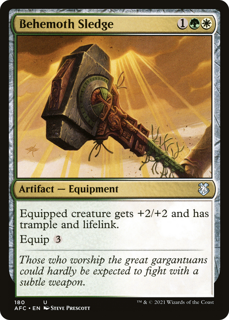 Image of Behemoth Sledge (AFC-180) - Forgotten Realms Commander