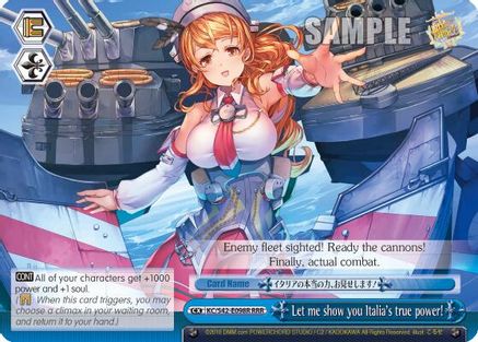 Image of Let me show you Italia's true power! (RRR) (KC/S42-E098R RRR) - KanColle: Arrival! Reinforcement Fleets from Europe!