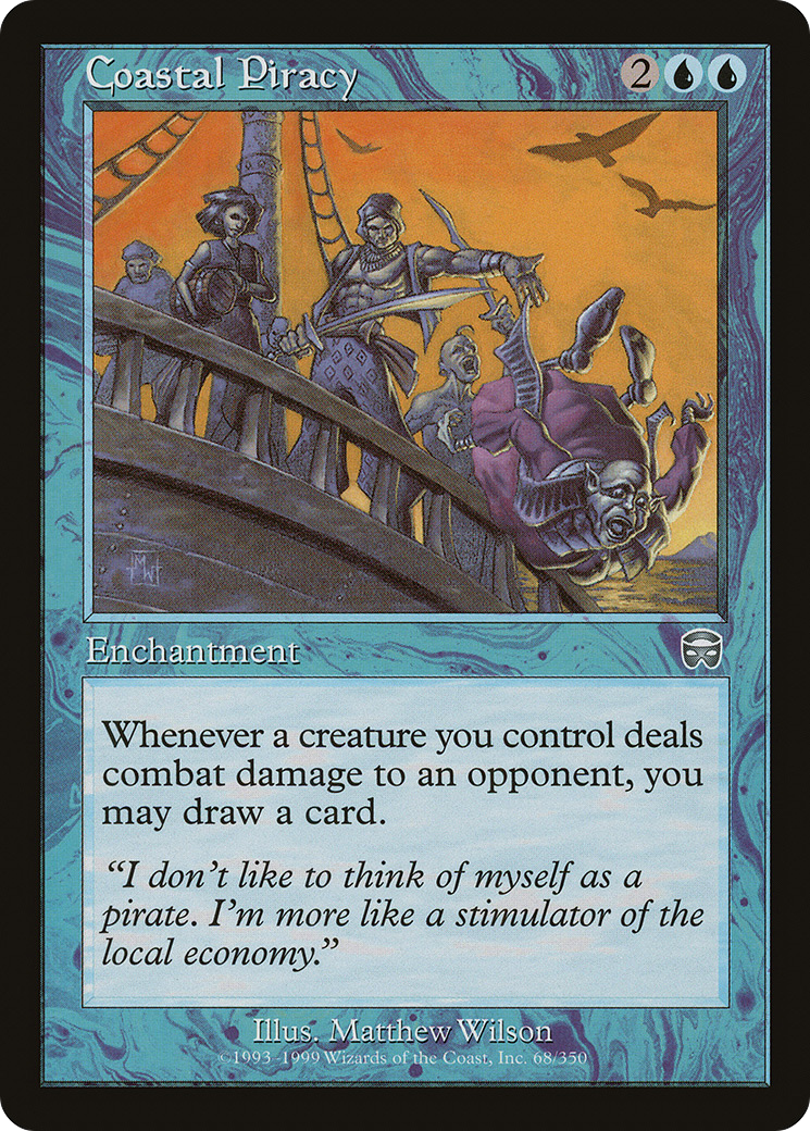 Image of Coastal Piracy (MMQ-068) - Mercadian Masques Foil