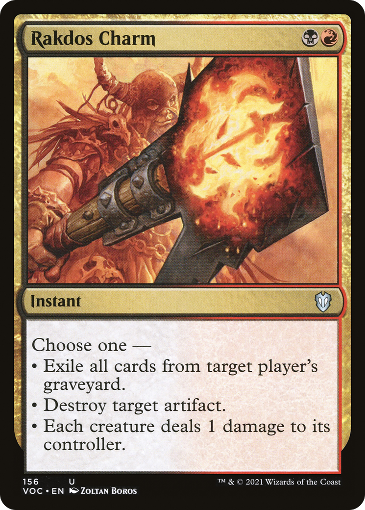 Image of Rakdos Charm (VOC-156) - Crimson Vow Commander