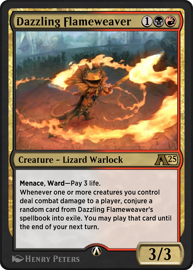 Image of Dazzling Flameweaver (YBLB-023) - Alchemy: Bloomburrow