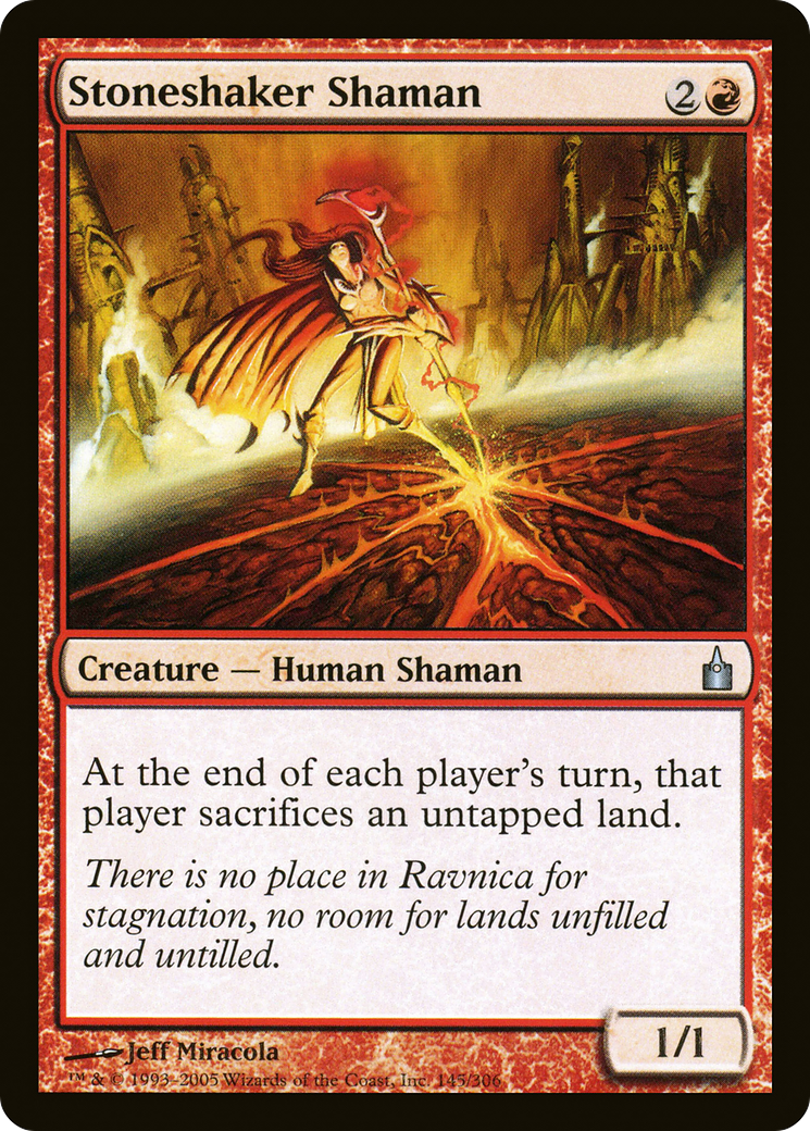 Image of Stoneshaker Shaman (RAV-145) - Ravnica: City of Guilds Foil