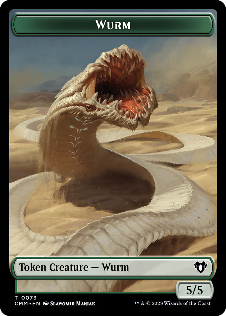 Image of Wurm (TCMM-073) - Commander Masters Tokens